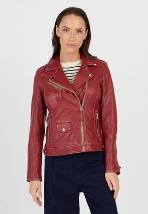 Leren jas - red