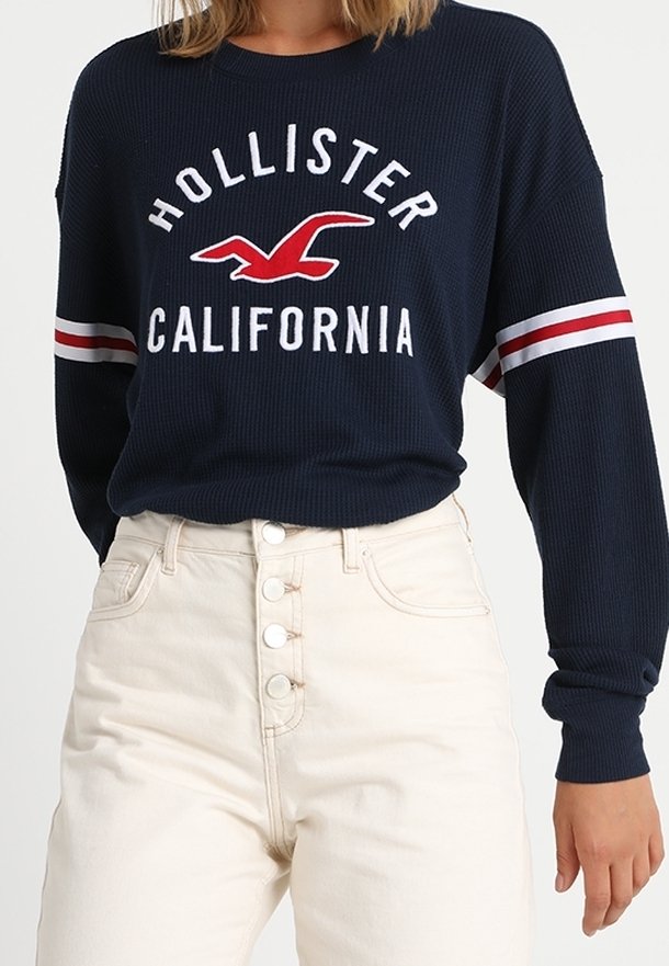 Hollister Co. Stickad tröja - dark blue