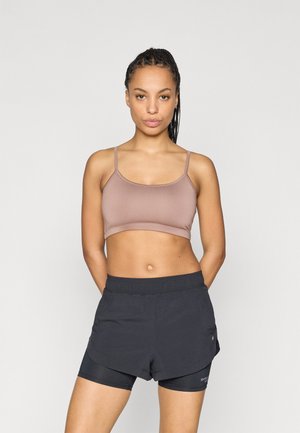 2 PACK - Brassières de sport à maintien normal - black/brown