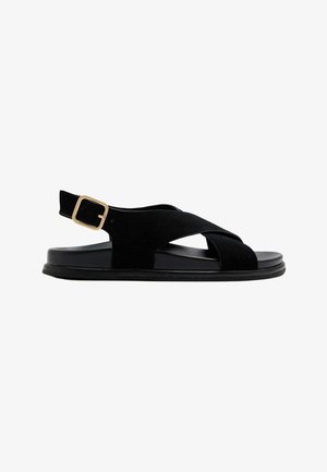 Marks & Spencer, CROSSOVER FOOTBED - Sandaler - black
