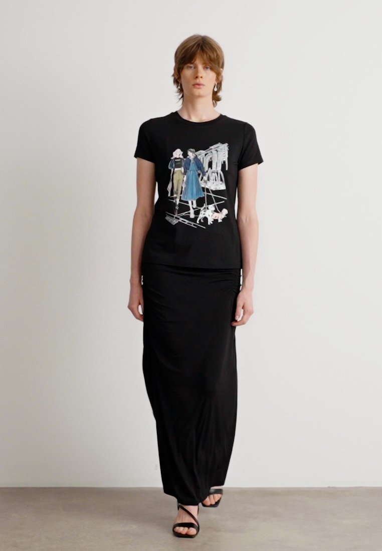 DKNY MET MUSEUM COVERSATIONAL - Print T-shirt - black - Zalando.co.uk