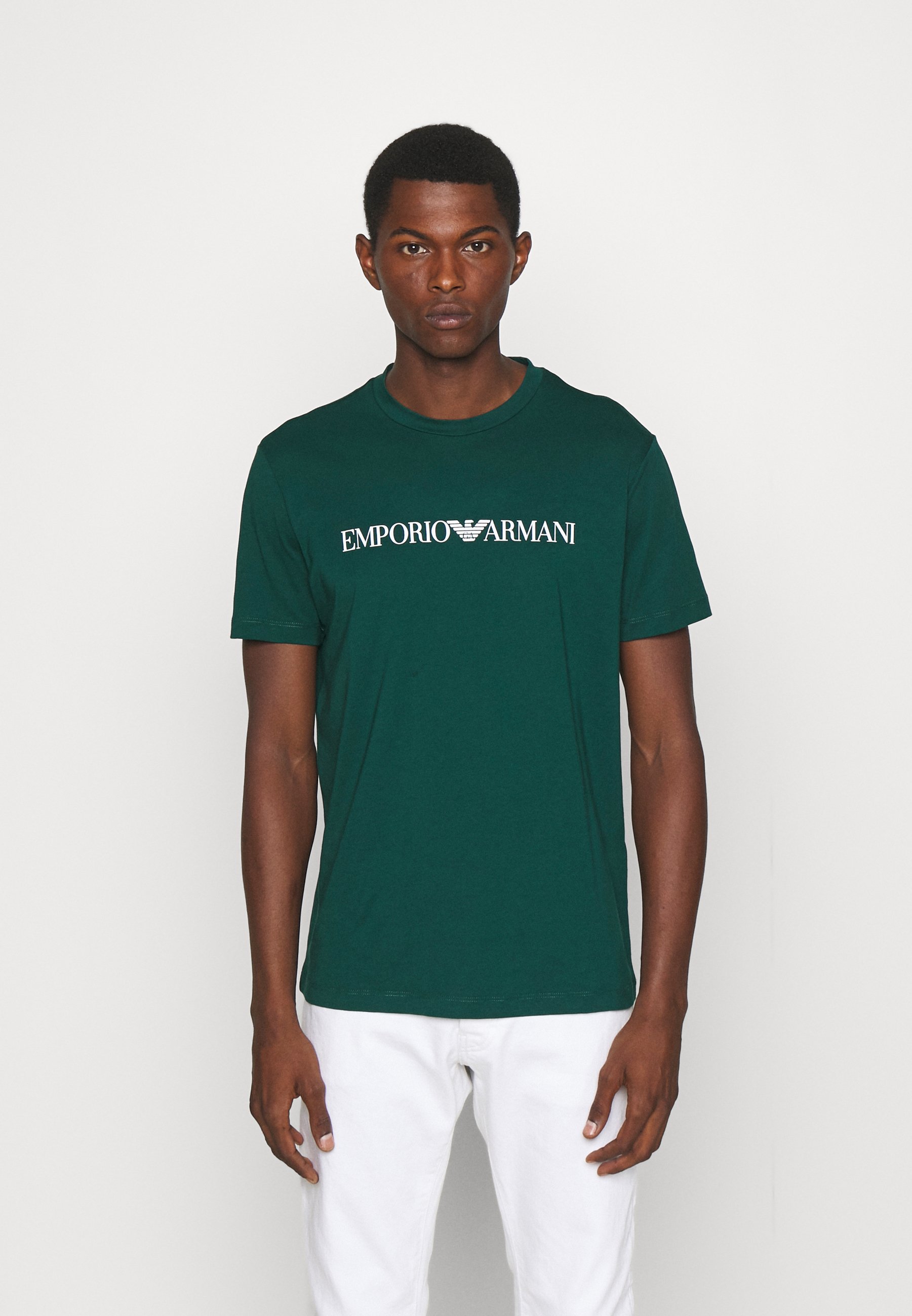 Emporio Armani T-shirt con stampa - verde scuro - Zalando.it