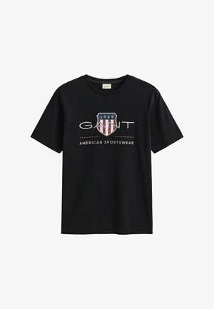GANT, REGULAR FIT ARCHIVE - T-shirt con stampa - black