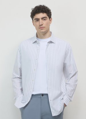 Calliope CLASSICA A RIGHE - Camicia - var grigio