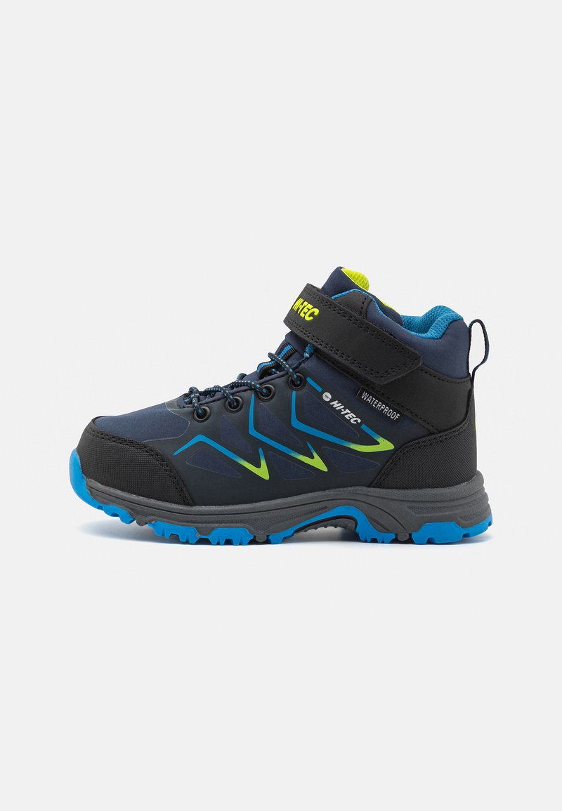 HI-TEC - TRIO WP UNISEX - Hiking shoes - navy/lake blue/lime, Enlarge