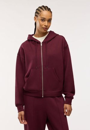 Terranova, FELPA TINTA UNITA - Felpa con zip - vinaccia
