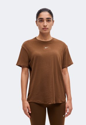 Nike Performance, ONE RELAXED - Спортна тениска - cacao wow/white