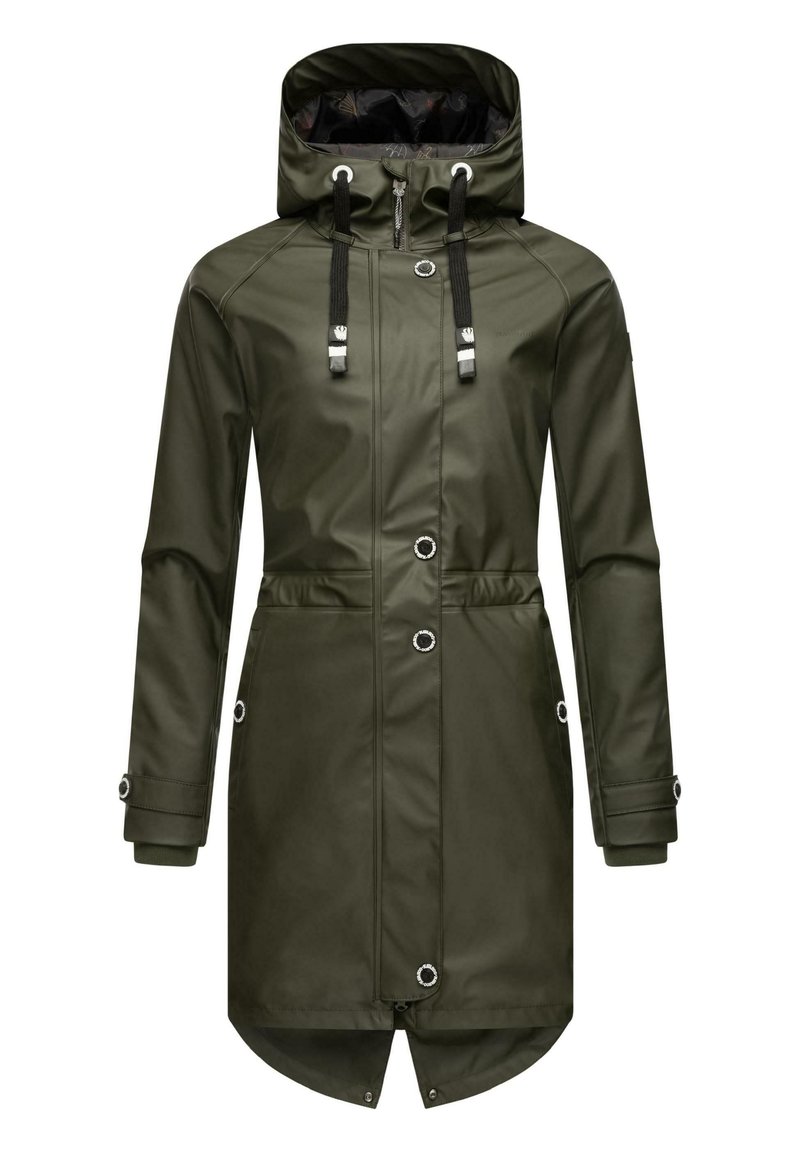 Navahoo - RAINY FLOWER - Parkas - dark olive, Förstora