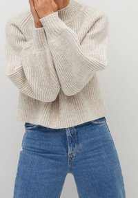 Mango Pullover - light grey