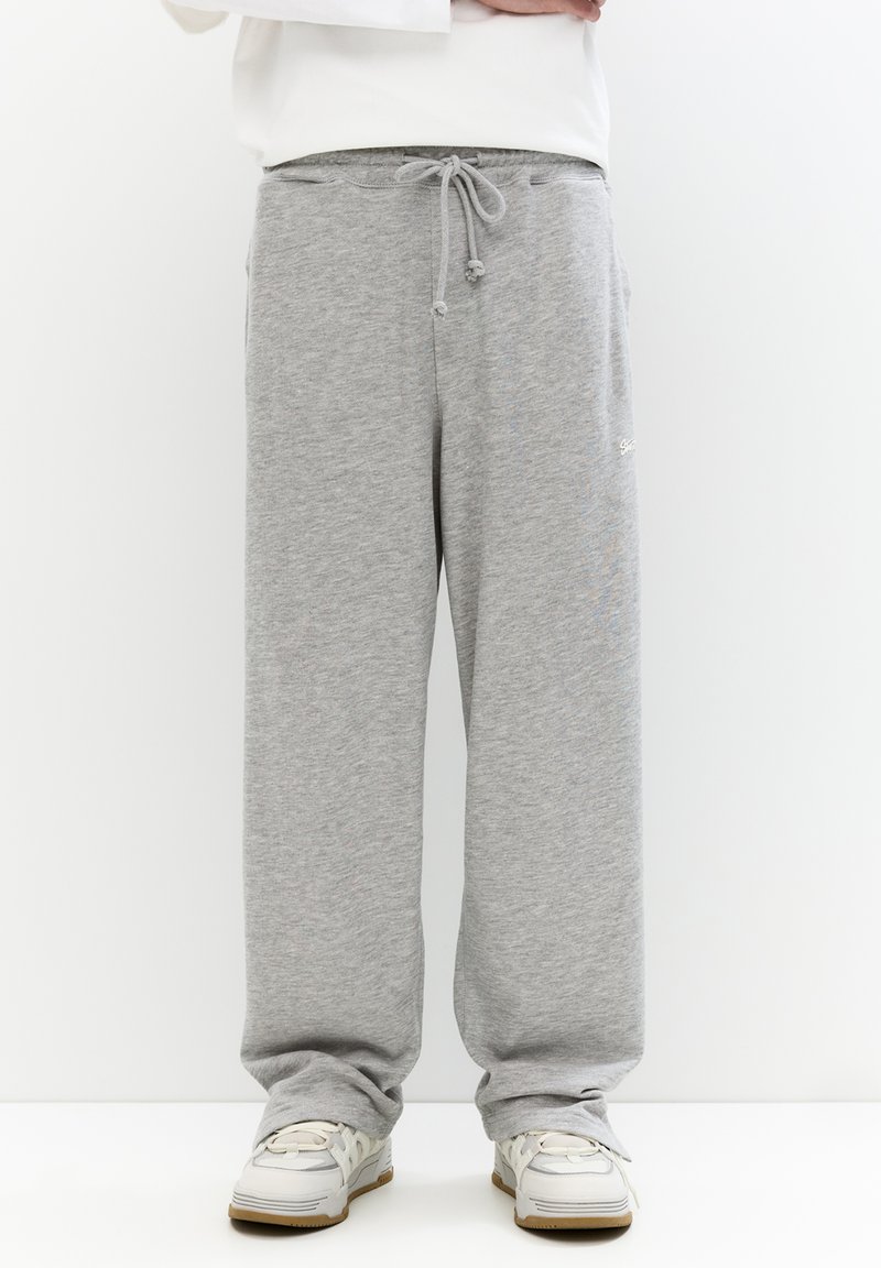PULL&BEAR WIDE LEG - Træningsbukser - light grey