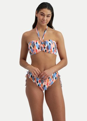 Bikinitop - roze, wit, blauw