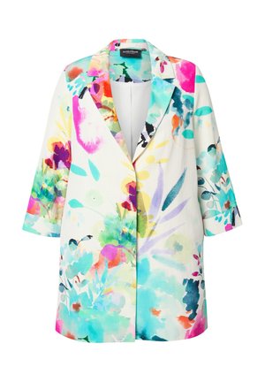 FLORAL WATERCOLOR - Pitkä takki - snow white