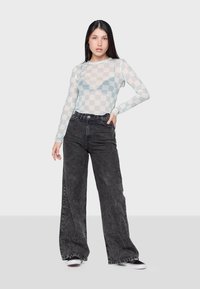 Kaotiko CHECK TULLE - Top dugih rukava - blue