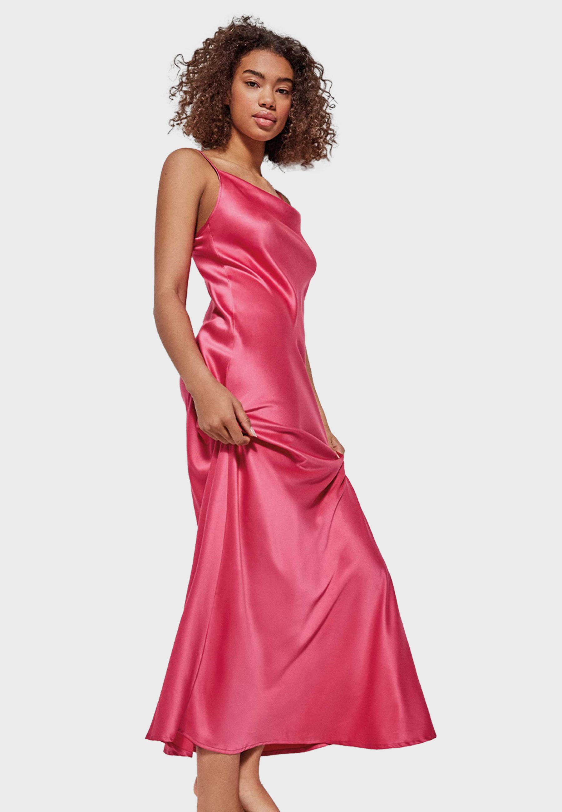 Robe De Bal Courte Bleu Royal, Robes De Soirée En Satin, Bretelles Spa – Viniodress