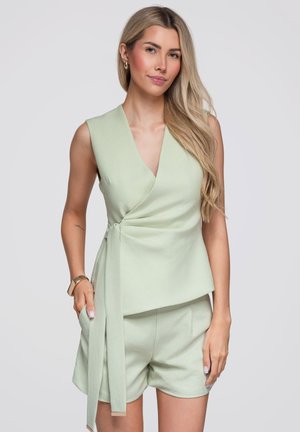 Ombre, WOMEN’S BLAZER  OW-BL-E0004 - Veste sans manches - green