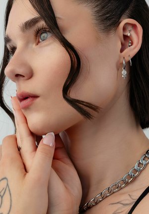 Wildcat, Earrings - silver-coloured