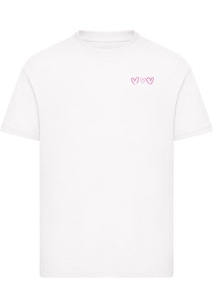 TRUST YOUR HEART - Trükipildiga T-särk - white