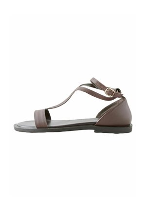STANDARD WIDE FIT - FOREVER COMFORT STRAPPY - Sandaalit nilkkaremmillä - chocolate brown leather