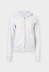 Y2K TREND DROP - Športna jopa s kapuco na zadrgo - grey