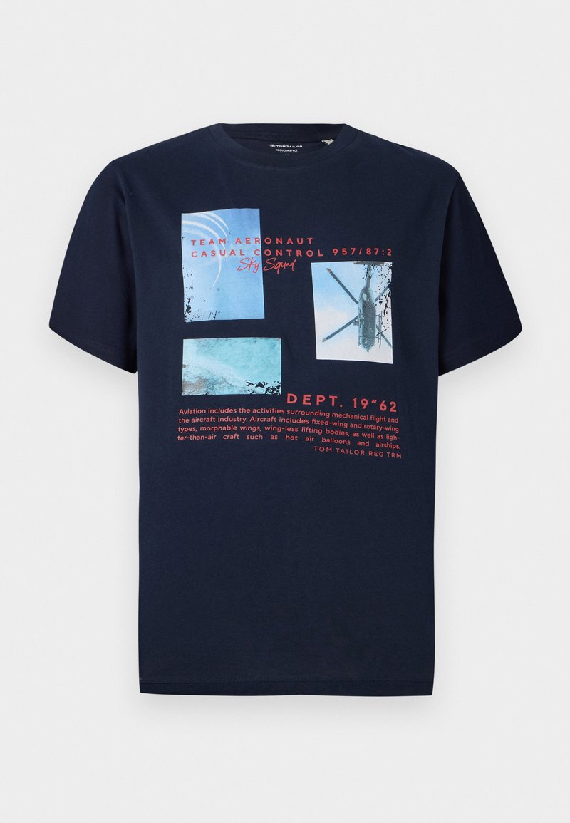 Tom Tailor T-shirt print donkerblauw