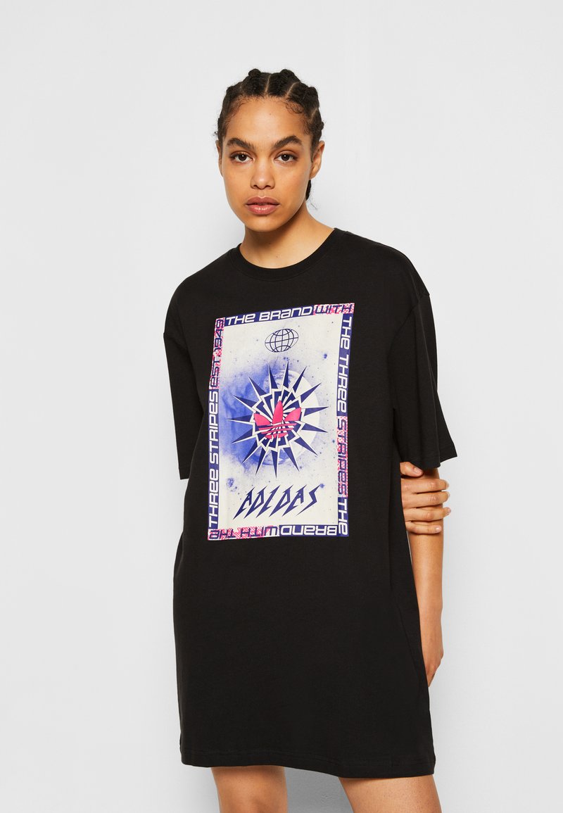 adidas Originals TEE DRESS - Jerseykleid - black/schwarz - Zalando.de 