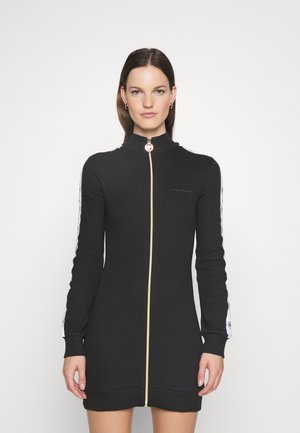 LOGO TAPE DRESS - Day dress - black