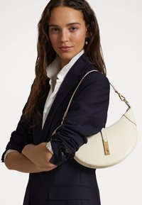 POLO ID LEATHER MINI SHOULDER BAG - Käsilaukku - ivory