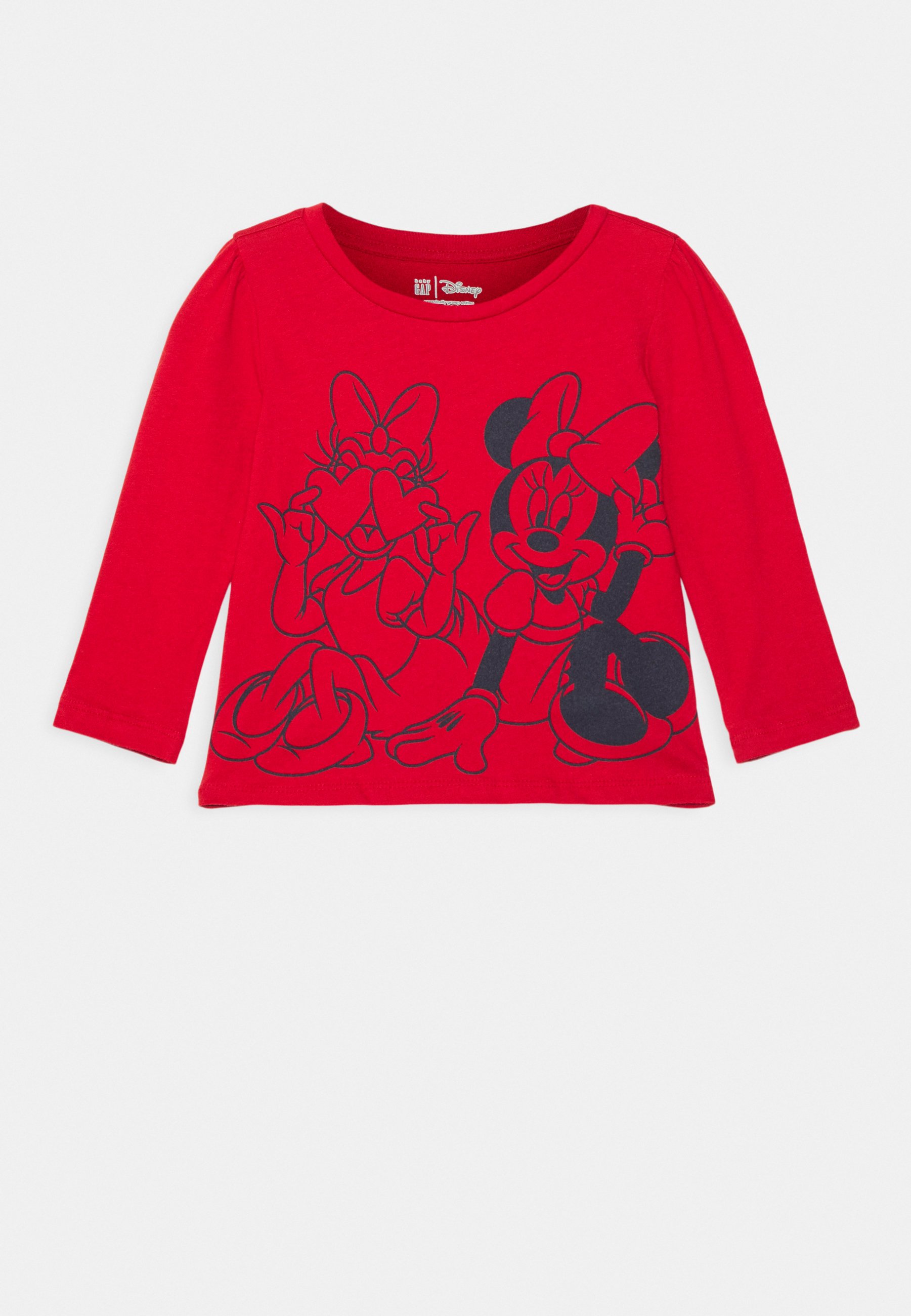 T-shirt en coton bleu clair uni avec un petit imprimé et un col rond T-shirt en coton bleu clair uni avec un petit imprimé et un col rond