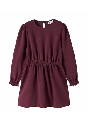 Trikotāžas kleita - burgundy