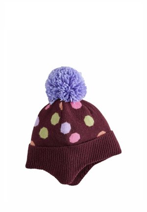 Next, BEANIE POM HAT - Beanie - chocolate brown dots