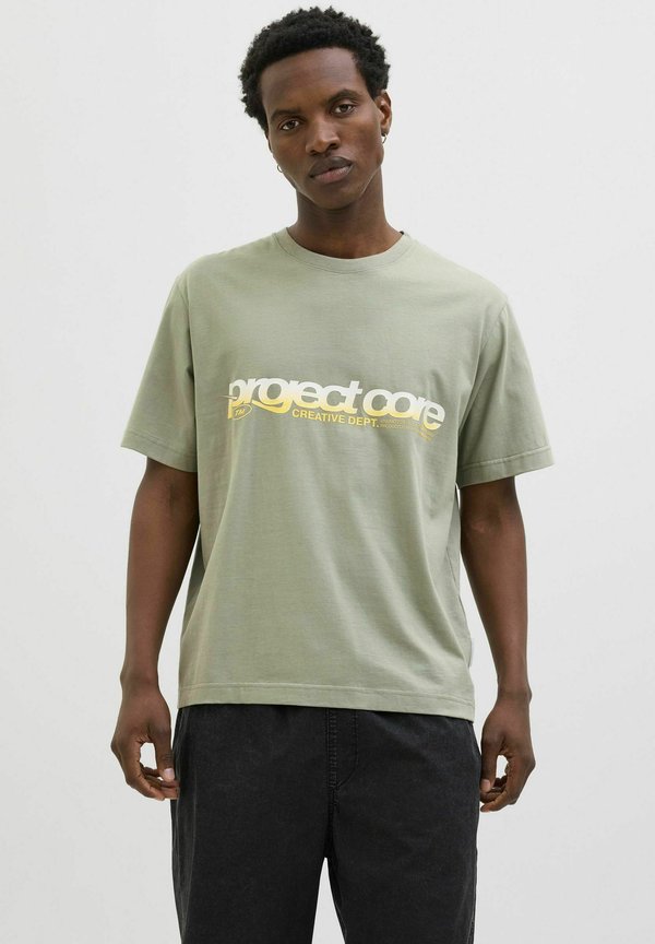 RUNDHALSAUSSCHNITT - T-Shirt print - shadow