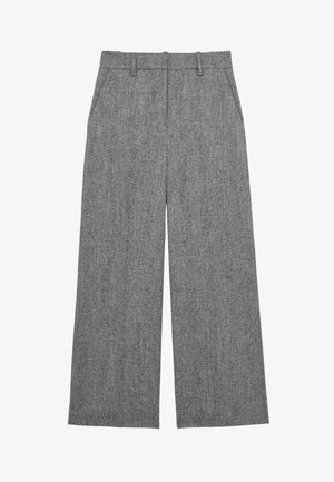 Reiss, PETITE FIT - DARLTON WIDE-LEG TEXTURED SUIT TROUSERS . - Stoffhose - grey