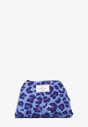 The Flat Lay Co. THE FLAT LAY CO. OPEN FLAT MAKEUP BAG - Make-up-Accessoires - blue leopard