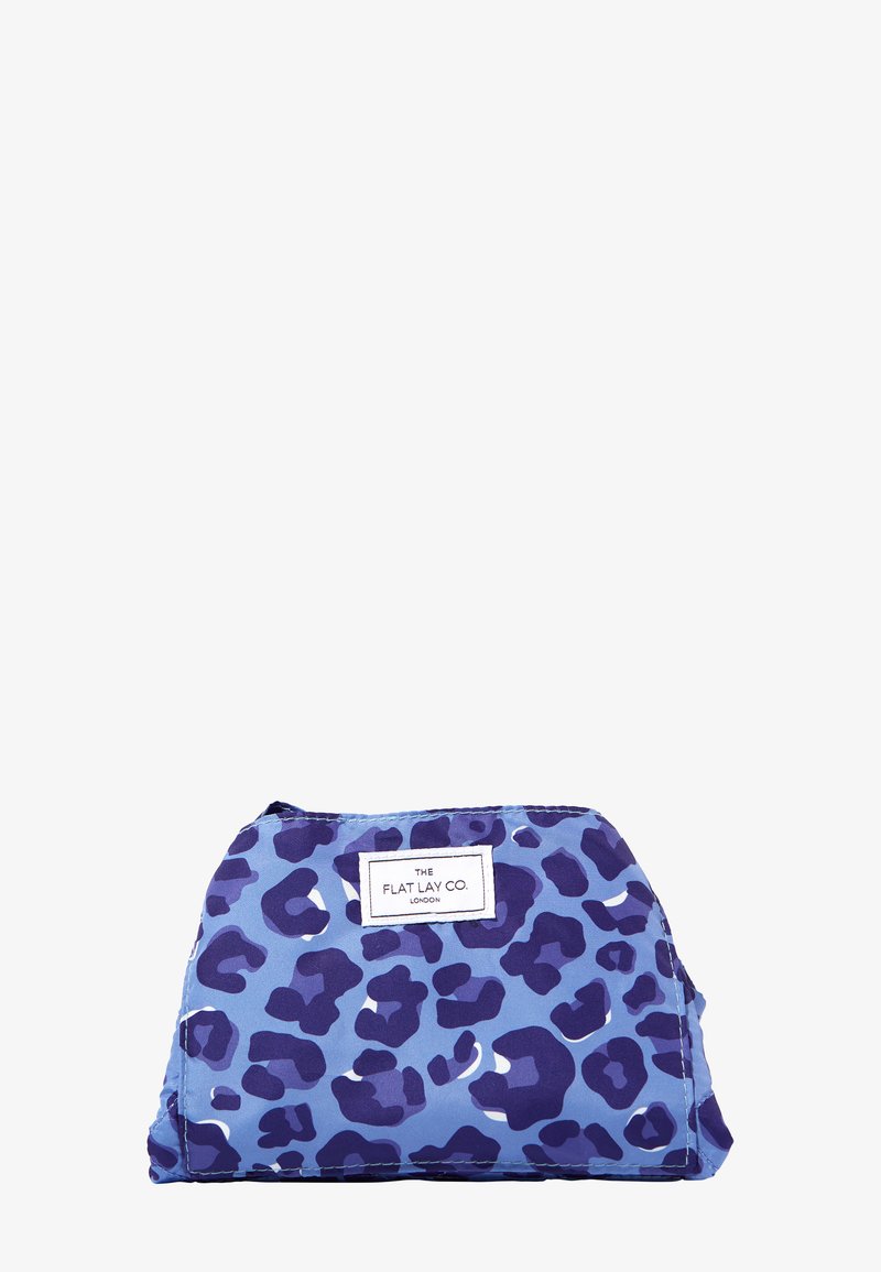 The Flat Lay Co. The Flat Lay Co. THE FLAT LAY CO. OPEN FLAT MAKEUP BAG - Makeup accessory - blue leopard