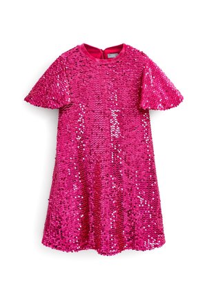 VELOUR SEQUIN - Jerseykleid - pink