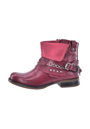 Cowboy/biker ankle boot - rot