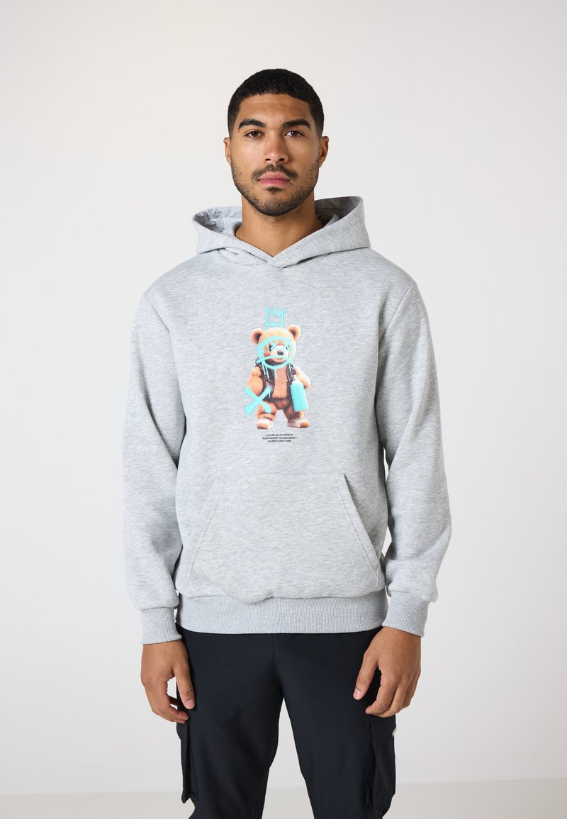 CLOSURE London - SPRAY ARTIST TEDDY HOODIE - Sweatshirt - light grey marl, Enlarge