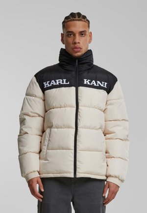 Karl Kani RETRO ESSENTIAL PUFFER - Žieminė striukė - light sand