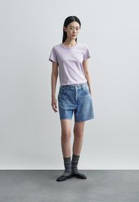 rag & bone THE SLUB TEE - Lihtne T-särk - lilac