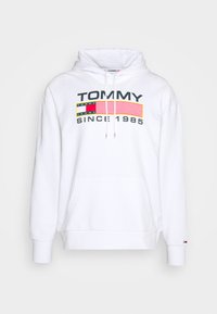 Tommy Jeans ATHLETIC LOGO HOODIE - Hoodie - white 