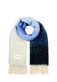 Šál - blue gradient structure