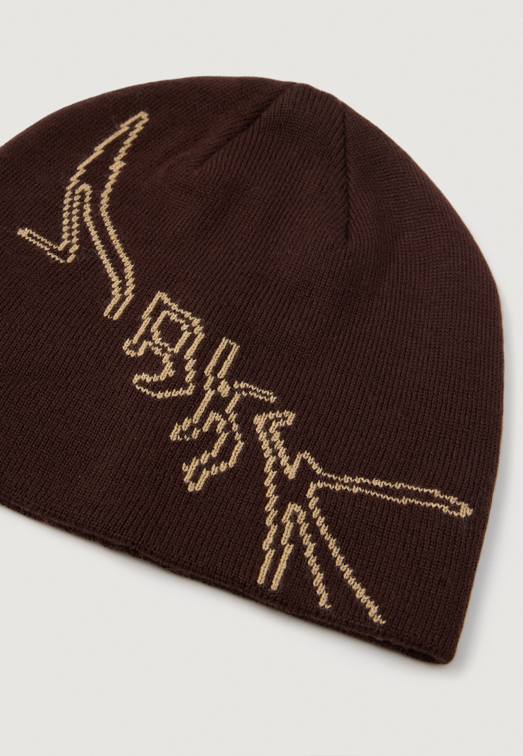 ARKK Copenhagen GRAPHIC BEANIE UNISEX - Beanie - chocolate safari