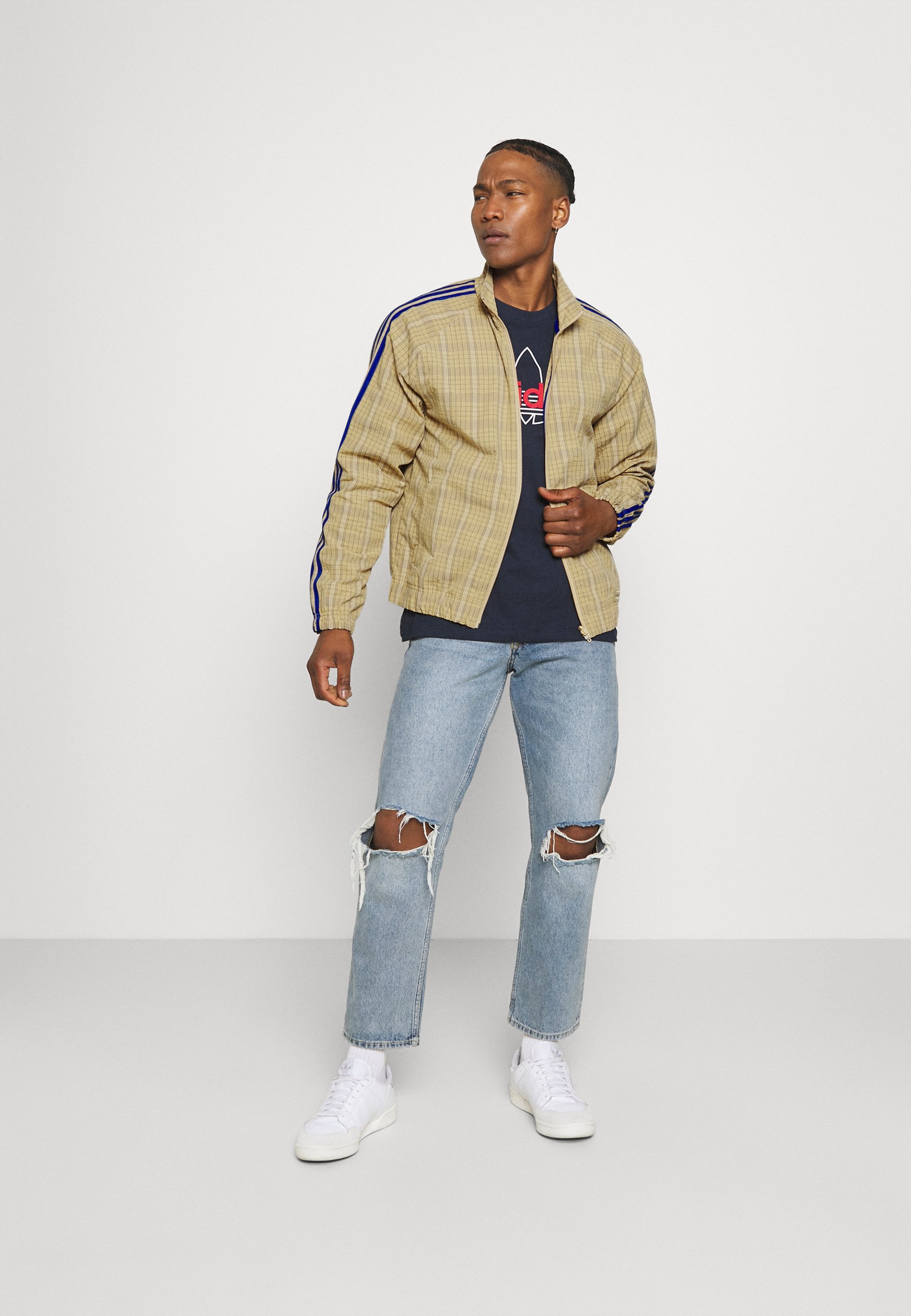 adidas beige bomber jacket