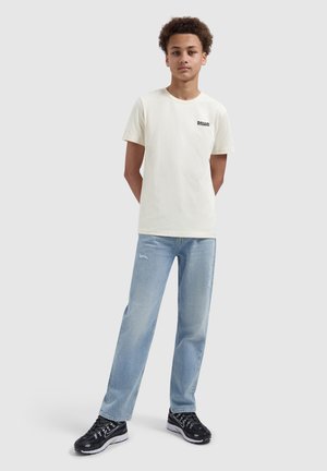 Ballin, REGULAR FIT CREWNECK SS T-SHIRTS - Print T-shirt - ecru