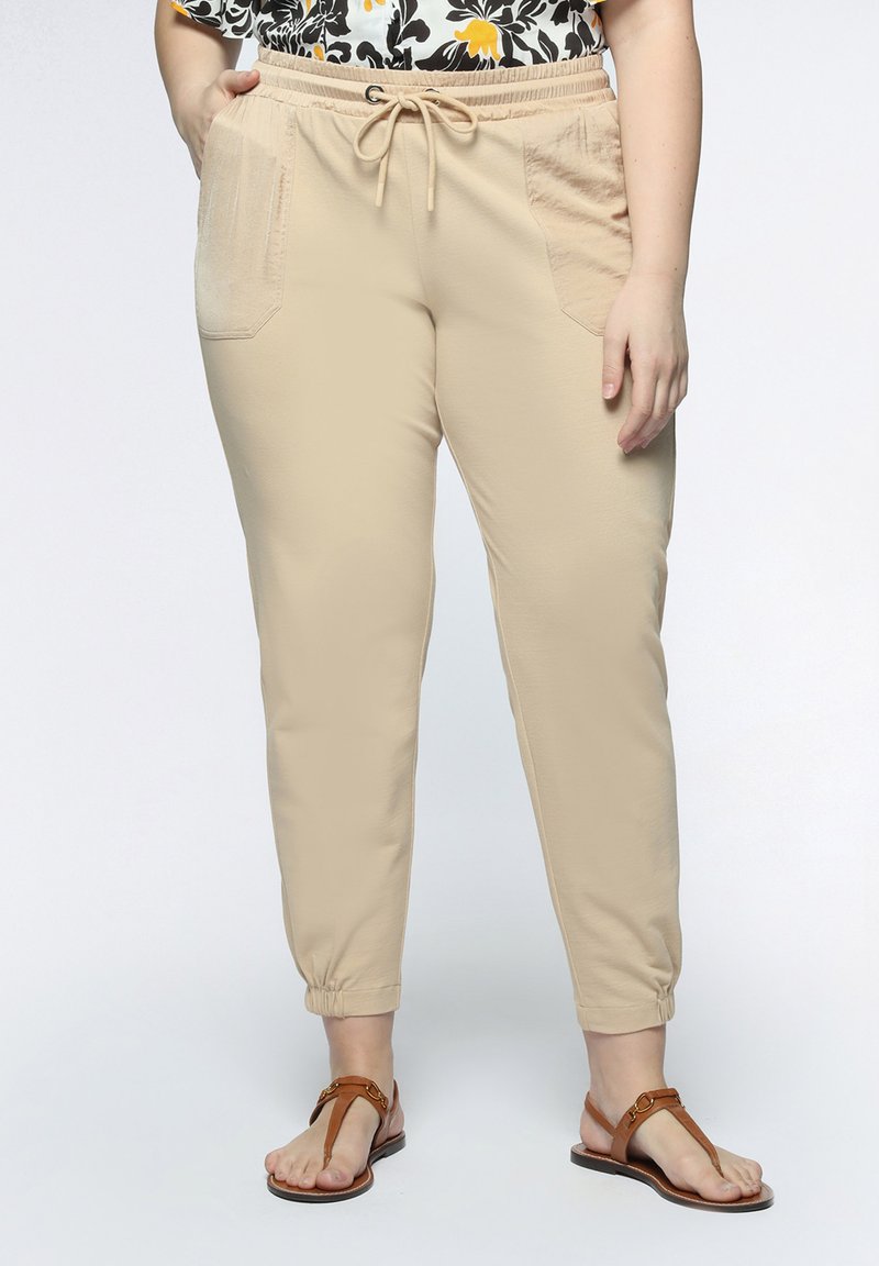 Pantalon De Survêtement Femme Ample - Taille élastique Avec Cordon, Poches - Couleur Unie, Décontracté - Pour Sport, Loisirs, Quotidien
