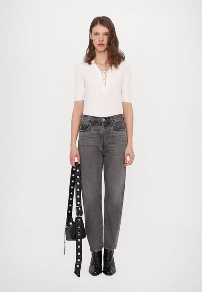 Agolde 90S PINCH WAIST CROP - Vaqueros rectos - grey
