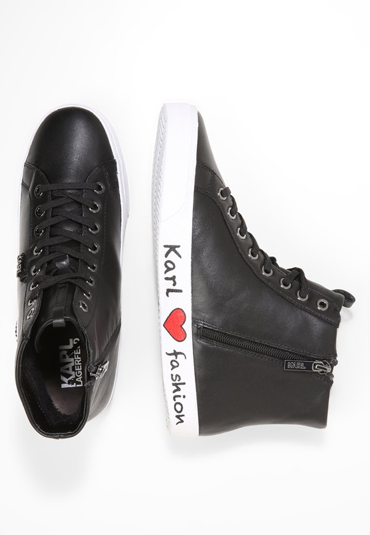 KARL LAGERFELD SKOOL IKONIC LACE Høye joggesko black KARL LAGERFELD SKOOL IKONIC LACE Høye joggesko black