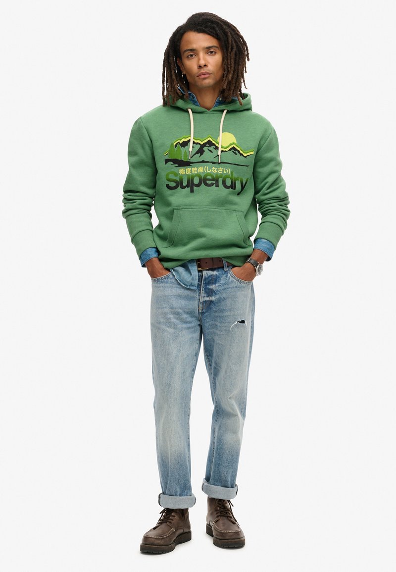 Sweat à Capuche Superdry édition Limitée Gris - Taille M - Occasion Très Bon état