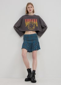 Calliope CROP IMPRIMÉ ROCK - Felpa - gris