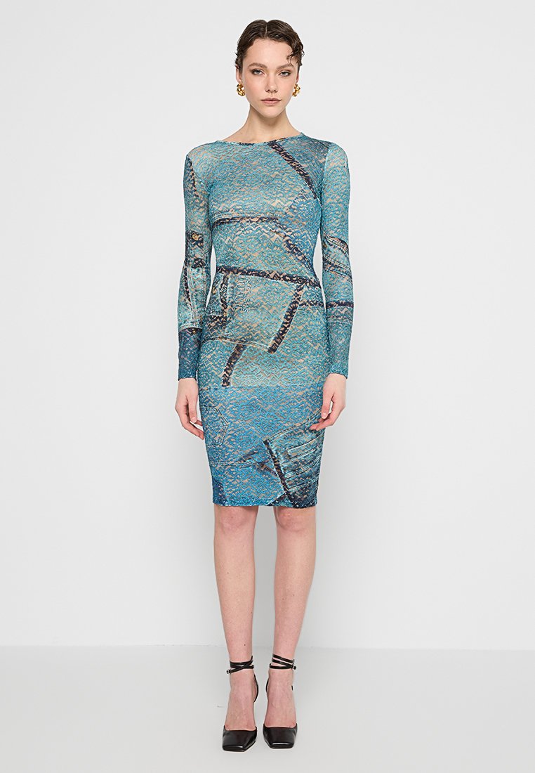 Versace Jeans Couture Jurk lichtblauw Versace Jeans Couture Jurk lichtblauw